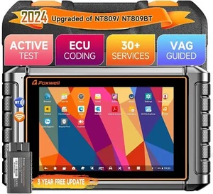 Foxwell NT909 Bidirectional Scanner Full System Diagnostic Key Coding Scan Tool - Picture 1 of 9