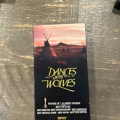 Dances with Wolves VHS 1990 Kevin Costner Vintage - Image 1 of 3