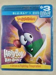 VeggieTales - Larryboy the Bad Apple (Blu-ray + DVD Disc, 2012) (Ships In A Box - Picture 1 of 2