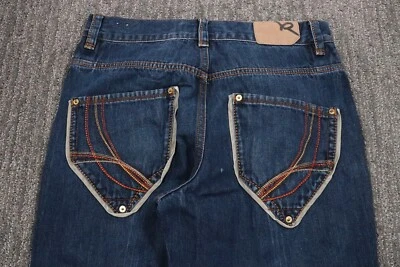 Rocawear Y2K VTG Denim Pants Baggy Hip-hop Men's 34x31 Skater Distressed - Image 1 of 4