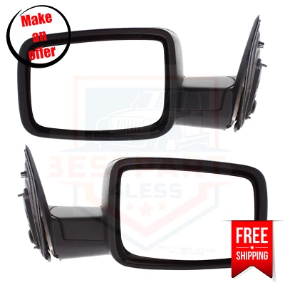 Juego de 2 espejos retrovisores izquierda derecha Kool Vue CH1320308 CH1321308 para Dodge Ram 1500 09-10 Foto 1 de 4