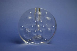 Walther Glas Solitärvase Design Heiner Duesterhaus 70er Solifleur rund - Bild 1 von 5
