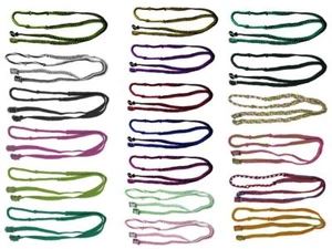 Showman 7' Long Braided Nylon Barrel Reins w/ Easy Grip Knots - Picture 1 of 21
