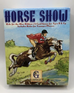 Gamewright Horse Show 1997 Nastro Blu Gioco di Carte Vincitore Premio - Foto 1 di 9