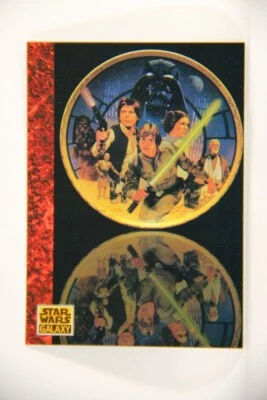 Star Wars Galaxy 1993 Topps Card #79 Luke Leia Han Ben Artwork ENG L002967 - Image 1 of 2