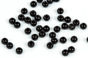 25 cuentas de tungsteno para atar moscas - 7/64" (2,8 mm) negras - Imagen 1 de 1