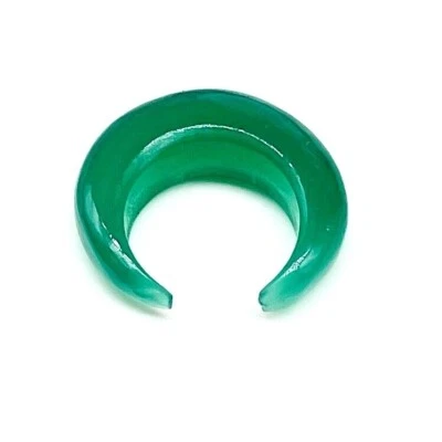 Natural Green Onyx Gemstone Septum Pincher Handmade Size 12g to 5/8'' & Custome - Image 1 of 4