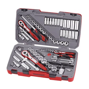 Juego de enchufes de accionamiento mixto Teng Tools TM111 de 111 piezas 1/4, 3/8, 1/2 pulgada - Imagen 1 de 4
