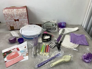 Complete Cake Decorating Set, Full, Icing, Tins, Moulds, NEW - Picture 1 of 6