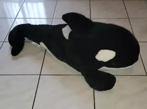 Rare Vintage Sea World Shamu Killer Whale Orca Plush Large 36" READ DESCRIPTION - Picture 1 of 13