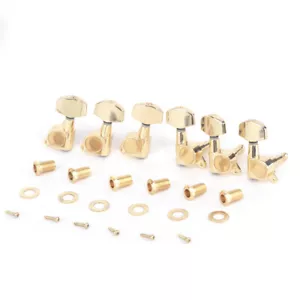 Musiclily Pro Gold 3L3R versiegelt Big Button Gitarren-Maschinenköpfe Stimmwirbel Set - Bild 1 von 4
