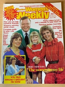 The Australian Women's Weekly Magazine July 7 1982 Bert Patti & Lauren Newton - Picture 1 of 2