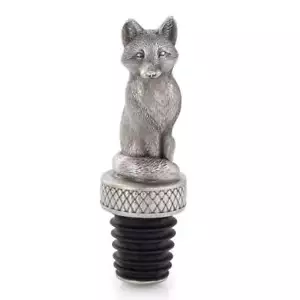 Royal Selangor Hand Finished Woodland Collection Pewter Fox Wine Stopper Gift - Picture 1 of 1