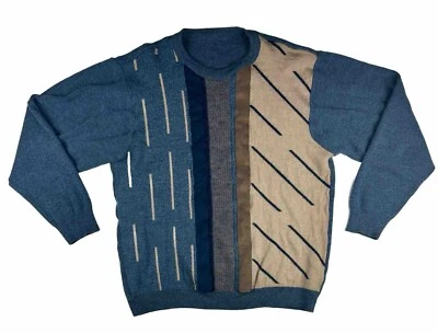 Montechiaro - sweater made in Italy wool Men’s size M Coogi Style Cosby - Image 1 of 4