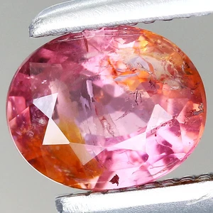 0.54ct 5.5x4.5mm Oval Natural Pinkish Orange Tourmaline Mozambique, Africa Gemst - Picture 1 of 4