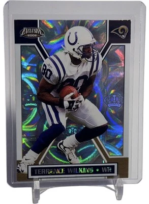 2002 Pacific Exclusive Terrence Wilkins Card St. Louis Rams Card #145 W/Top - Image 1 of 4