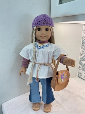 American Girl Julie Doll. Classic Meet Outfit. Pleasant Co Neck Stamp. EUC NoBox - Image 1 of 4