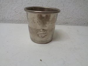 Vintage San Francisco Cliff House Schnapsglas nur ein Fingerhut volles Souvenir - Bild 1 von 4