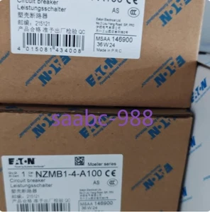 1 STCK. NEU EATON MOLLELLER NZMB1-4-A100 Low Break 4P geformter Gehäuseschutzschalter - Bild 1 von 4