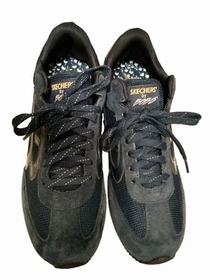 Tênis Skechers Bobs Hollywood camurça azul marinho têxtil espuma com memória superior 34179 10 - Imagem 1 de 4