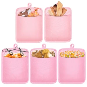 5Pcs Funny Pot Holders Set for Woman Pink Cotton Potholders with Pocket Hangi... - Picture 1 of 7