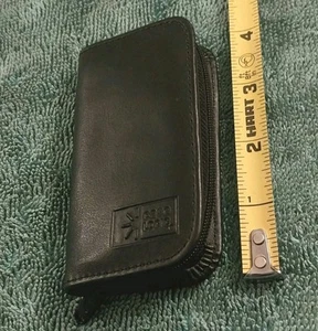 Case Logic DMC2 Black Memory Card Holder Six Slot Simulated Leather 4”x 2.25  - Picture 1 of 2
