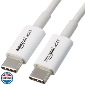Amazon Basics USB-C to USB-C Fast Charger Cable, 480Mbps Speed, USB-IF Certif - Picture 1 of 5
