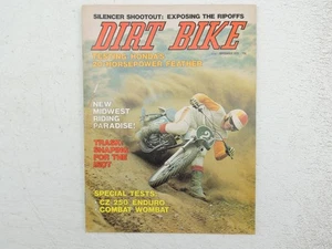 September 1973 Dirt Bike Magazine CZ 250 Enduro Honda CR125M Elsinore Hodaka 2 - Picture 1 of 7