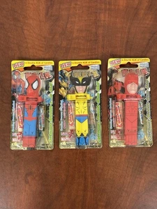2005 3 Mighty Marvel KLIK of Candies Spider-Man, Wolverine, Daredevil Vintage - Bild 1 von 8
