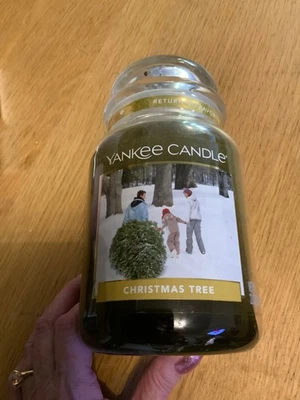 Yankee Candle Large Jar Christmas Tree Rare Discontinued - Image 1 of 4