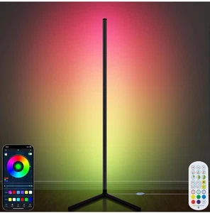 Corner Floor Lamp 65” Color Changing LED Floor Lamp with Music Sync - Picture 1 of 11