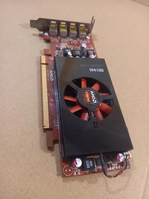 AMD FirePro W4100 2GB 4x Mini Display Port Video Card High Profile,fully tested  - Image 1 of 4