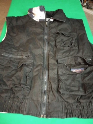 Woodland Reversible Insulated Hunting Vest Black White Plaid Flannel Men’s 3X - Image 1 of 4