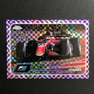 2024 Topps Chrome Formula 1 F1 Roman Stanek Purple Checker Flag Refractor /199 - Picture 1 of 2