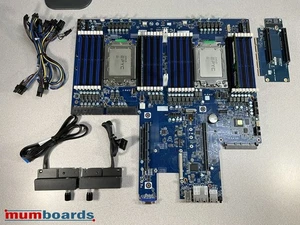 GIGABYTE SERVER MOTHERBOARD MZ92-FS0 SP3 + (x2) AMD EPYC 7282 CPU + 64GB DDR4 - Photo 1/13