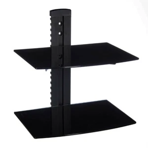 minify Wandregal SCHWARZ Glas Wandhalterung Wandhalter Playstation Xbox DVD NEU - Bild 1 von 4