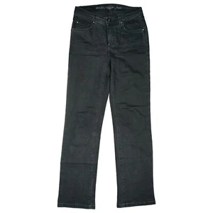 ANGELS Jeans Hose stretch high Waist straight Leg Gr 36 S W27 L32 schwarz Grau - Bild 1 von 5