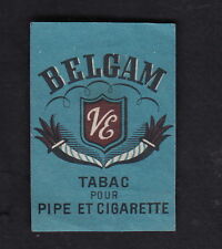 Ancienne étiquette  Allumettes Belgique  BN10471 Belgam Tabac 