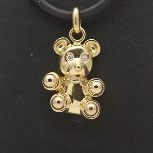 Wempe Teddy Anhänger 750 Gold 18 Kt Gelbgold Diamant Brillant Wert 1990,- - Bild 1 von 5