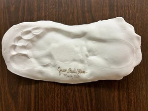 Authentic mold foot impression Jason Paul Collum October Moon director autograph - Bild 1 von 2