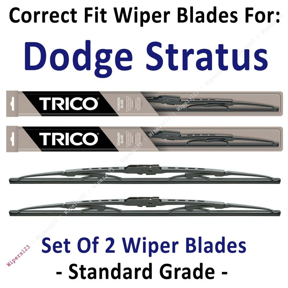 Paquete de 2 escobillas limpiaparabrisas estándar - aptas para Dodge Stratus 1995-2001 - 30221x2 Foto 1 de 1