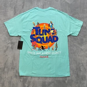 Diamond Supply x SPACE JAM 2 T Shirt Men Large Aqua Blue Tune Squad A NEW LEGACY - Picture 1 of 11
