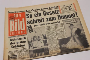 BILDzeitung 12.11.1955 November Geschenk 69. 70. 71. 72. 73. Geburtstag - Picture 1 of 2
