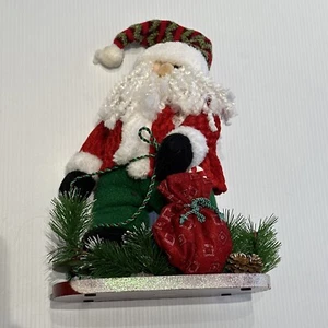 Holiday Plush Santa Decorative Christmas Ornament 910361 - Bild 1 von 7