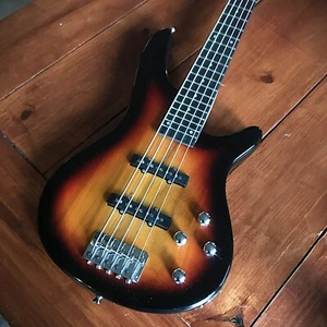 Sunburst 5 String Electric Bass Guitar 24-Frets with Gig Bag and Accessories - Picture 1 of 12