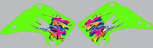 Shroud Graphics for 2003-2012 Kawasaki KX 125 250 KX 250 125 Decals old school - Picture 1 of 1