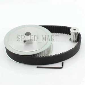 5M HTD5M 60T 10T Belt Width 20mm Timing Pulley Belt Set Kit Reduction Ratio 6:1 - Picture 1 of 7