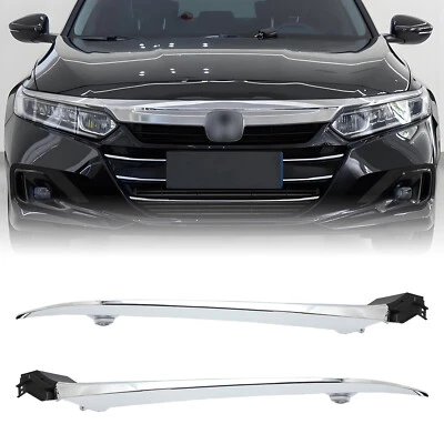 Par de molduras de faros delanteros cromados para Honda Accord 2021-2022 Foto 1 de 4