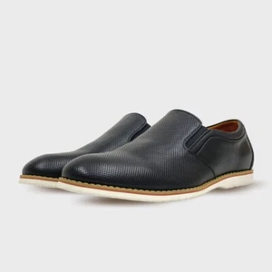 Mocasines sin cordones de espuma viscoelástica perforada Ferro Aldo ELITE para hombre - Imagen 1 de 4