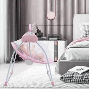 Electric Baby Swing Infant Cradle Toddler With Bluetooth Music Rocker Chair USA - Picture 1 of 23